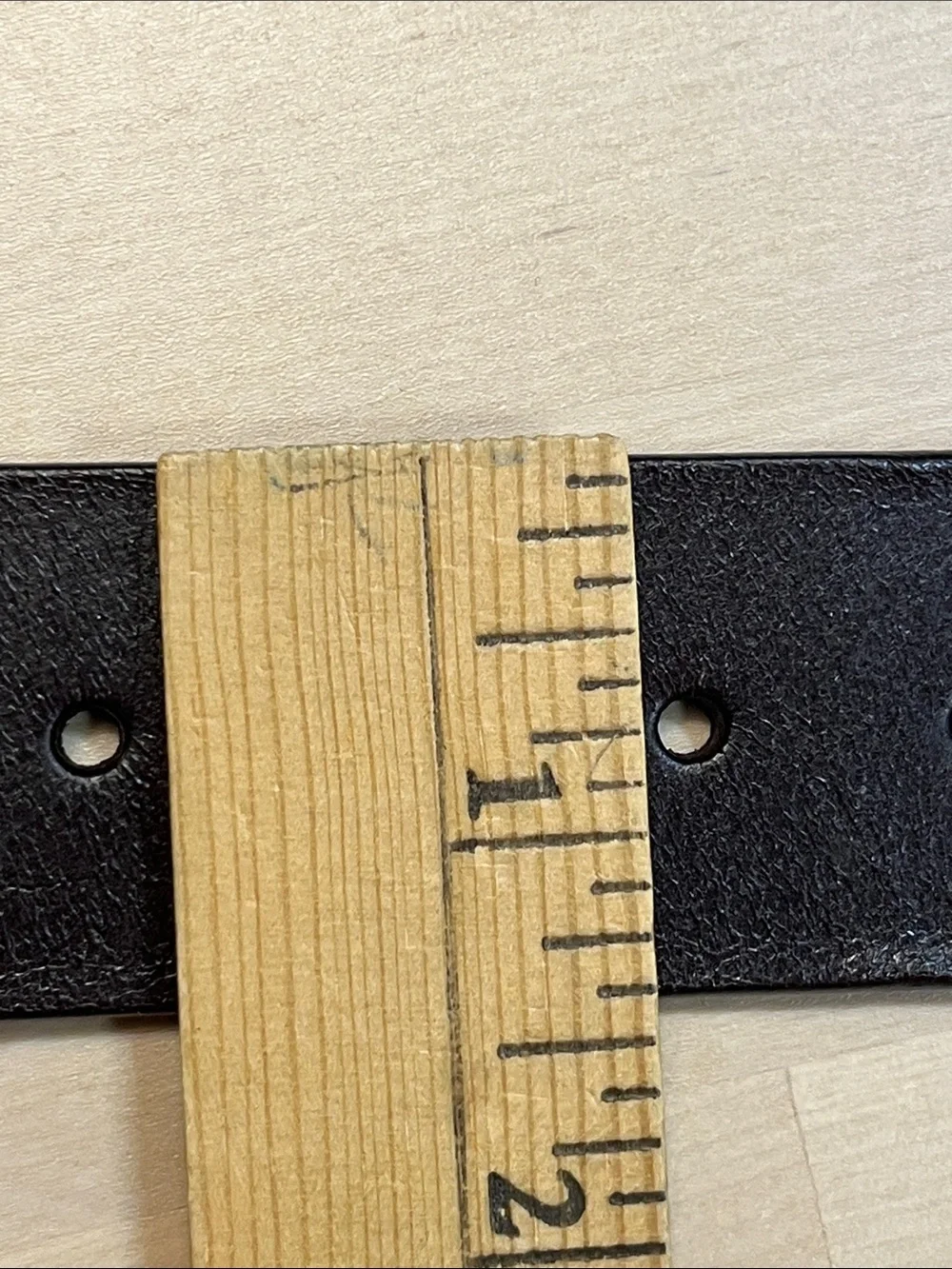 DULUTH Trading Co. Dark Brown Lear Belt w/ Oval Brass Buckle Women’s Large